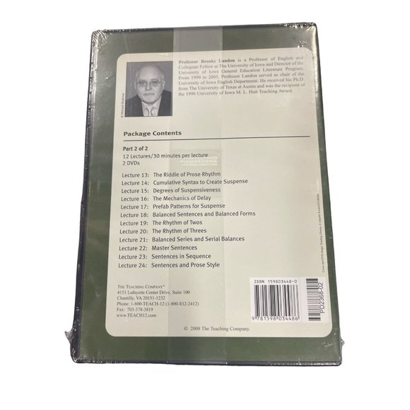 Great Courses Building Great Sentences Exploring the Writers Craft 2008 Educatio - Picture 2 of 3